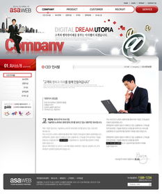 韓國商業公司網站PSD源文件的設計要點與流程